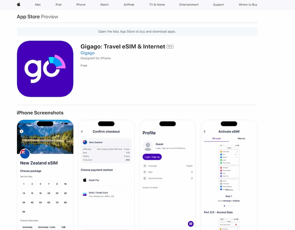 Gigago apps